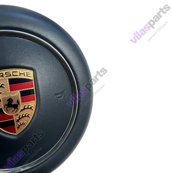 212e Porsche 911 Macan Panamera Cayenne Steering Wheel Blue Leather Airbag 9p1880201