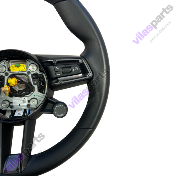 Porsche Taycan 4S Steering Wheel Heating Grey Trim