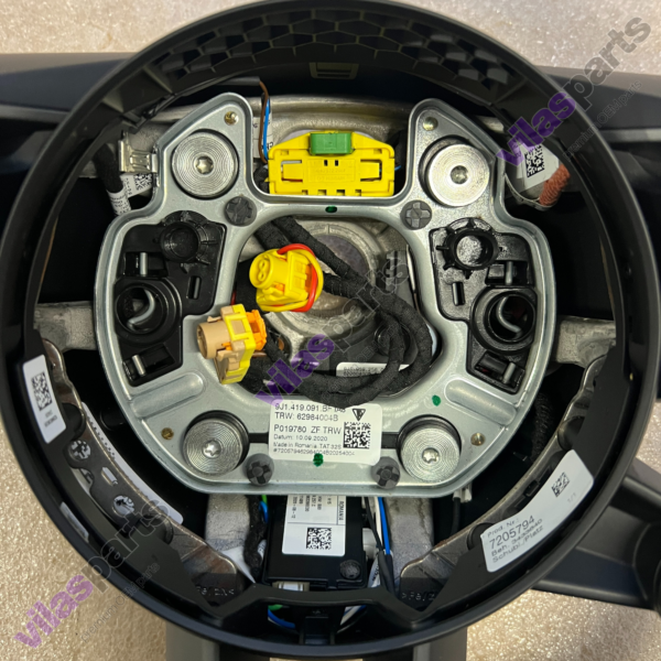 Porsche Taycan 4S Steering Wheel Heating Grey Trim