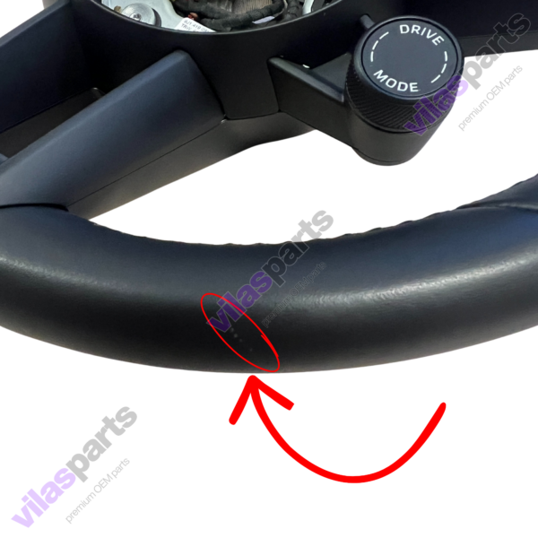 Porsche Taycan 4S Steering Wheel Heating Grey Trim