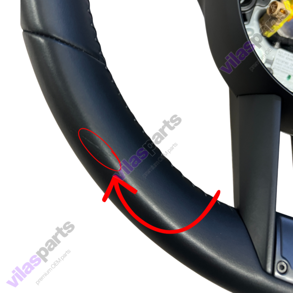 Porsche Taycan 4S Steering Wheel Heating Grey Trim