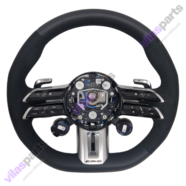 Mercedes-Benz AMG EQS EQE W206 W223 W232 Alcantara & Leather Steering Wheel Heated U88