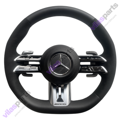 237a Mercedes-Benz C W206 S W223 EQS EQE AMG Alcantara & Leather Steering Wheel