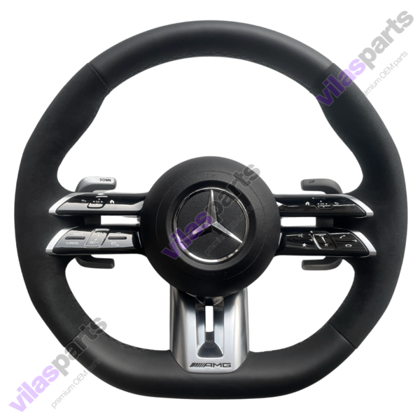 Mercedes-Benz C W206 S W223 EQS EQE AMG Alcantara & Leather Steering Wheel