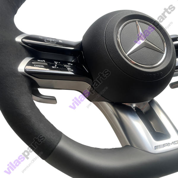 237e Mercedes-Benz C W206 S W223 EQS EQE AMG Alcantara & Leather Steering Wheel