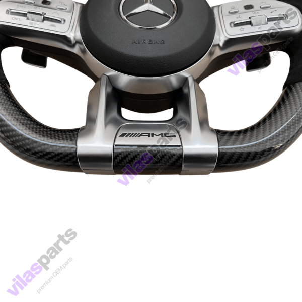 240d Mercedes-Benz AMG Alcantara Carbon Steering Wheel A B C E GLE S 2019 – Heated