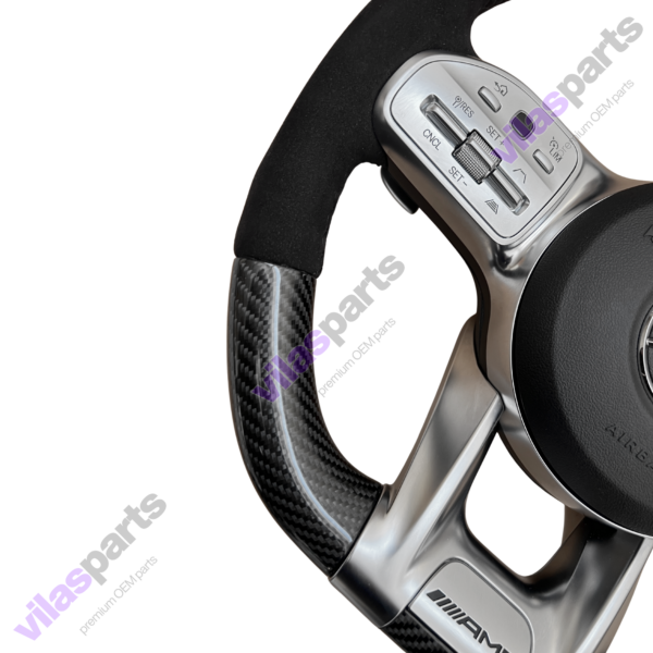 240g Mercedes-Benz AMG Alcantara Carbon Steering Wheel A B C E GLE S 2019 – Heated