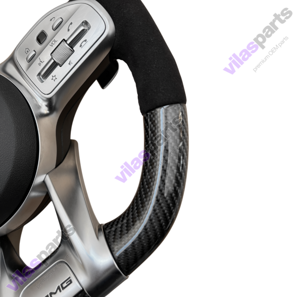 240h Mercedes-Benz AMG Alcantara Carbon Steering Wheel A B C E GLE S 2019 – Heated