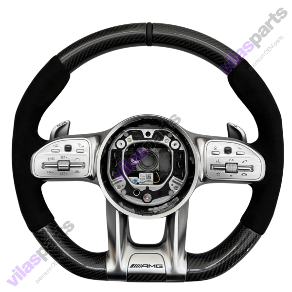 240l Mercedes-Benz AMG Alcantara Carbon Steering Wheel A B C E GLE S 2019 – Heated