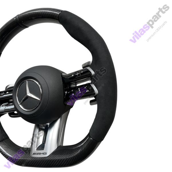 Mercedes-Benz C W206 S W223 EQS EQE AMG Alcantara & Carbon Steering Wheel