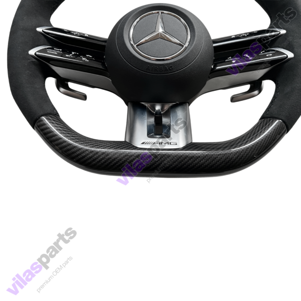 Mercedes-Benz C W206 S W223 EQS EQE AMG Alcantara & Carbon Steering Wheel