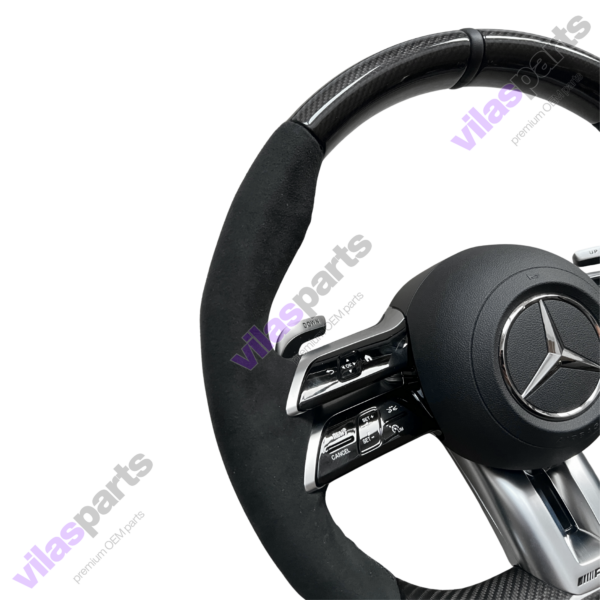 Mercedes-Benz C W206 S W223 EQS EQE AMG Alcantara & Carbon Steering Wheel