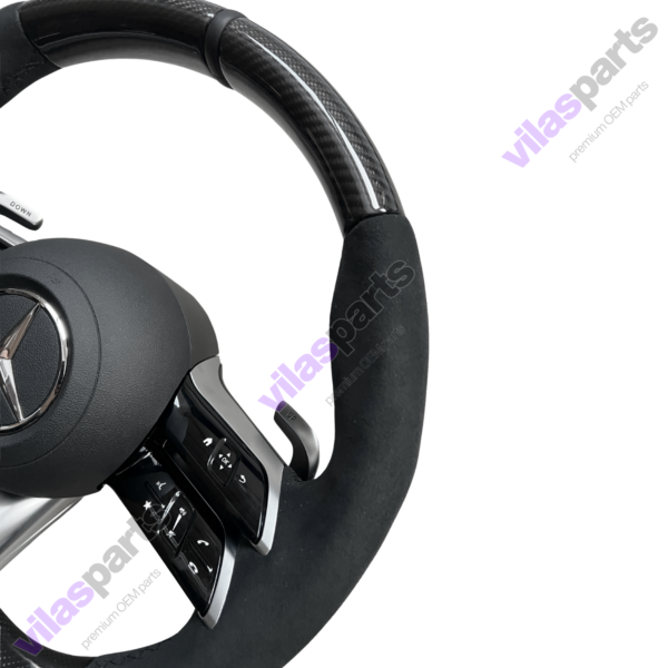 Mercedes-Benz C W206 S W223 EQS EQE AMG Alcantara & Carbon Steering Wheel